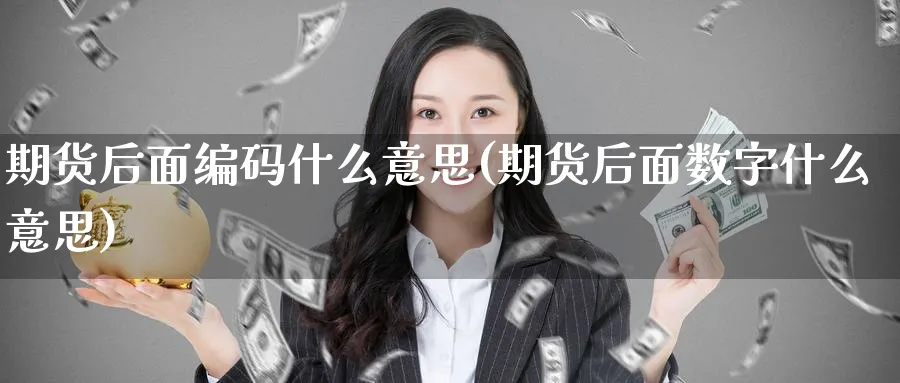 期货后面编码什么意思(期货后面数字什么意思) (https://www.haizilaw.com/) 恒指期货 第1张