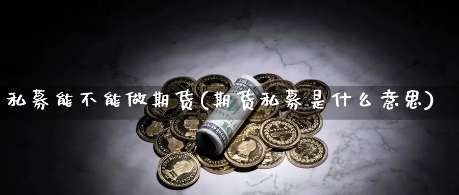私募能不能做期货(期货私募是什么意思) 道指期货 第1张-金融直播室 私募能不能做期货(期货私募是什么意思) (https://www.haizilaw.com/) 道指期货 第1张