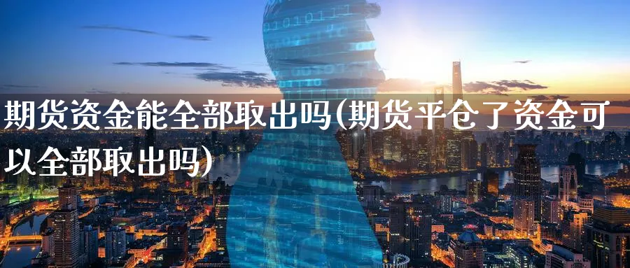 期货资金能全部取出吗(期货平仓了资金可以全部取出吗) (https://www.haizilaw.com/) 农产品期货 第1张