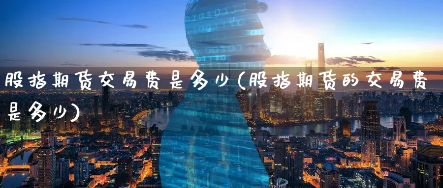 股指期货交易费是多少(股指期货的交易费是多少) (https://www.haizilaw.com/) 道指期货 第1张