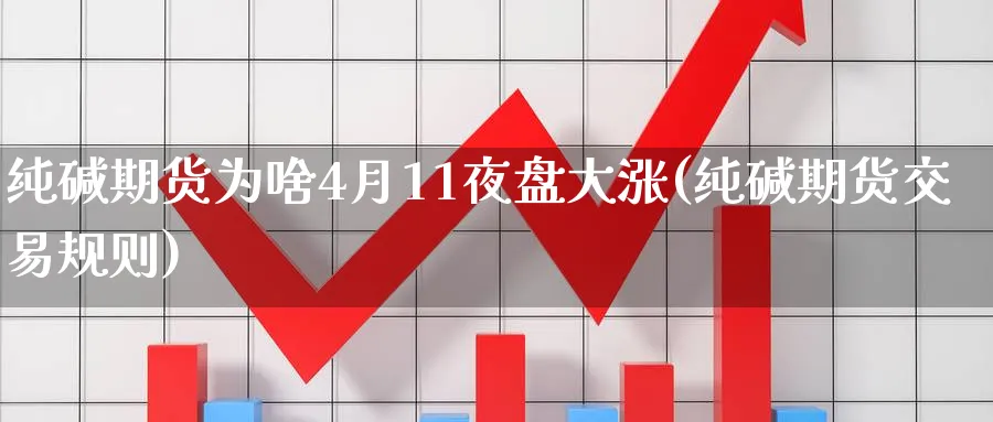 纯碱期货为啥4月11夜盘大涨(纯碱期货交易规则) (https://www.haizilaw.com/) 原油期货直播间 第1张