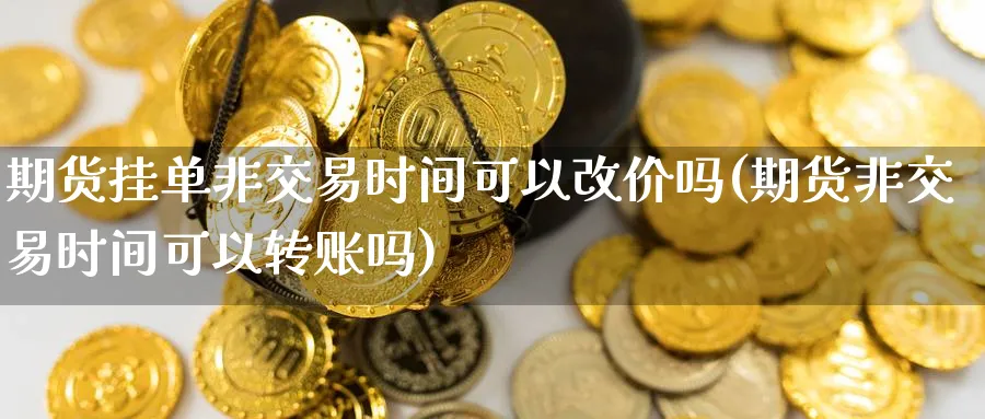 期货挂单非交易时间可以改价吗(期货非交易时间可以转账吗) (https://www.haizilaw.com/) 化工期货 第1张