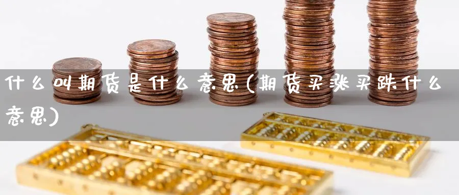 什么叫期货是什么意思(期货买涨买跌什么意思) 期货百科 第1张-金融直播室 什么叫期货是什么意思(期货买涨买跌什么意思) (https://www.haizilaw.com/) 期货百科 第1张