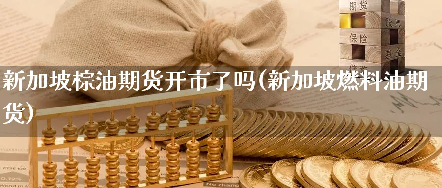 新加坡棕油期货开市了吗(新加坡燃料油期货) (https://www.haizilaw.com/) 恒指期货 第1张
