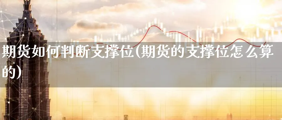 期货如何判断支撑位(期货的支撑位怎么算的) (https://www.haizilaw.com/) 道指期货 第1张